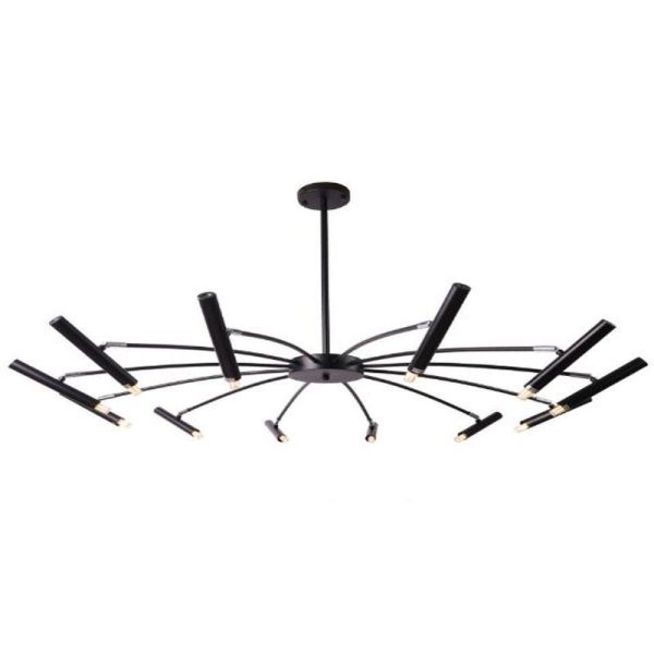 STARLIGHT ROUND PENDANT LAMP, BLACK 12X G9  DIA:1000MM HEIGHT: 710MM - Image 3