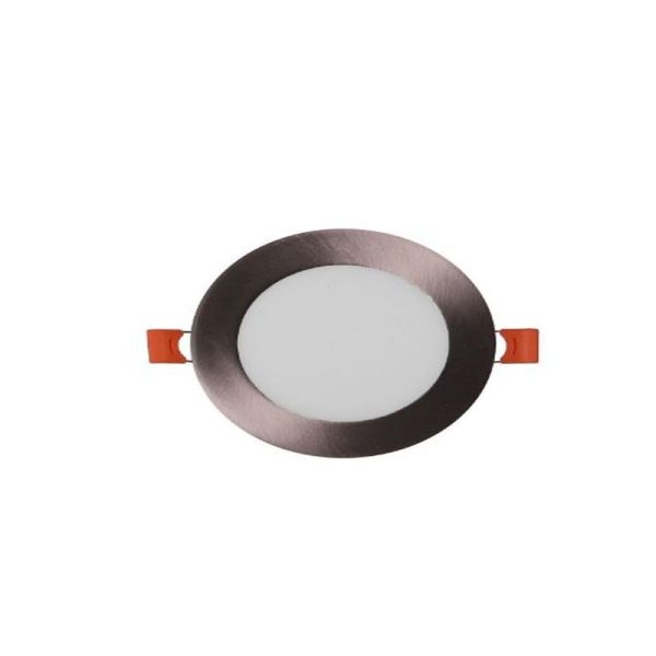 SLIM PANEL ROUND DOWNLIGHT SILVER 6WATT AC85-265V - Image 3