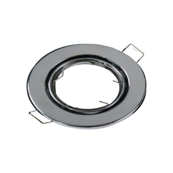 CHROME METAL TILT DOWNLIGHT D:88MM X 27MM GU10 BULB MAX 50 WATT - Image 3