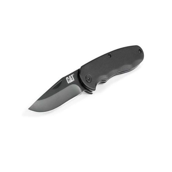 CAT FOLDING KNIFE BLACK HANDLE - Image 3