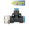 PU HOSE FIITNG TEE 8MM X8MM X 3/8" - Image 3