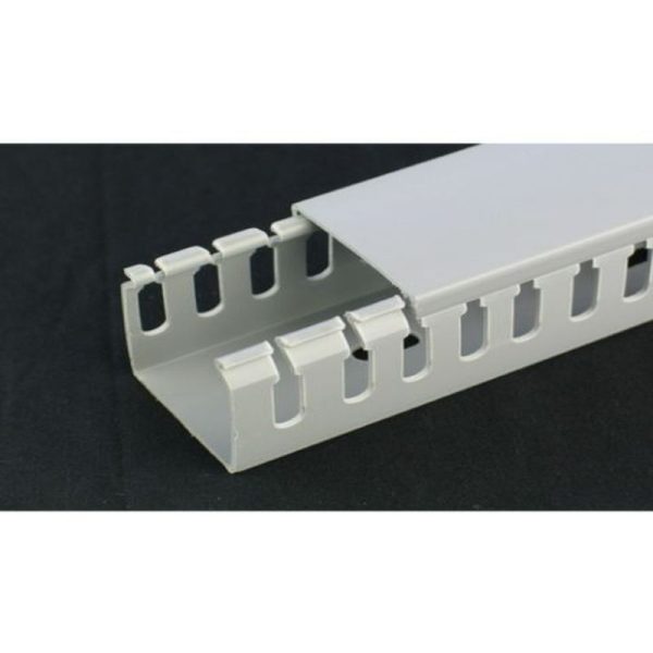 GREY SLOTTED TRUNKING 60Wx100H 2M NARROW - Image 5