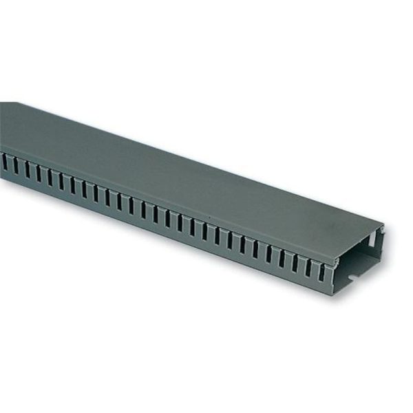 GREY SLOTTED TRUNKING 40Wx40H 2M NARROW - Image 5