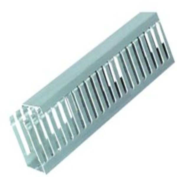 GREY SLOTTED TRUNKING 40Wx40H 2M NARROW - Image 6