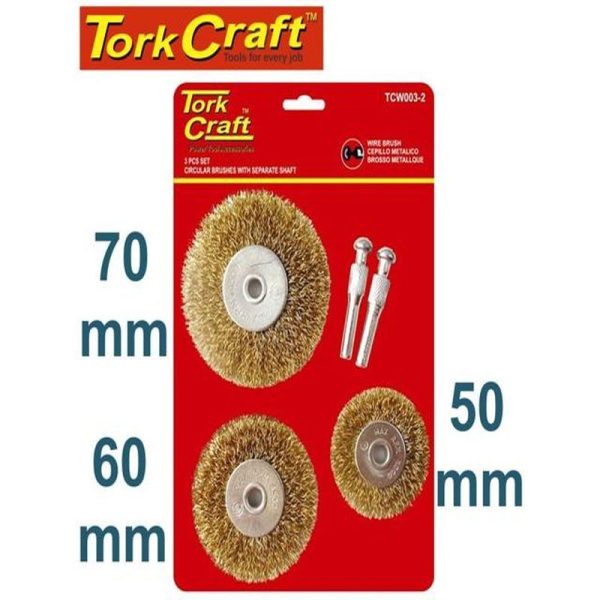 WIRE BRUSH SET 3PCE WITH SEPARATE - Image 3