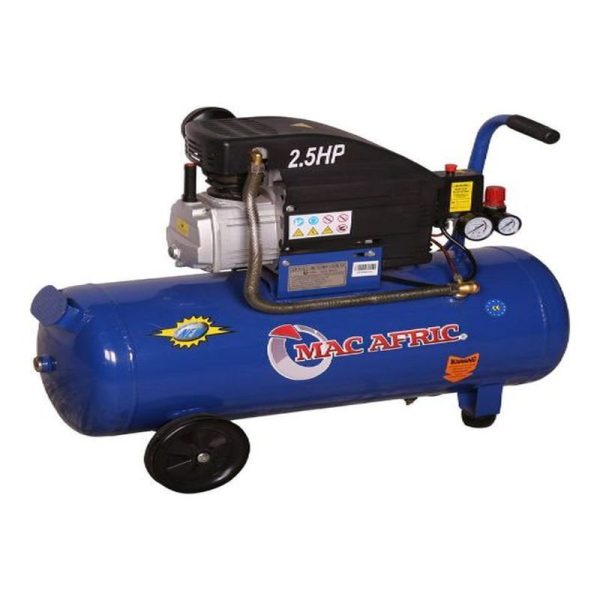 (A) MAC-AFRIC 50L 1.5KW 2HP DIRECT DRIVE COMPRESSOR DIY. - Image 5