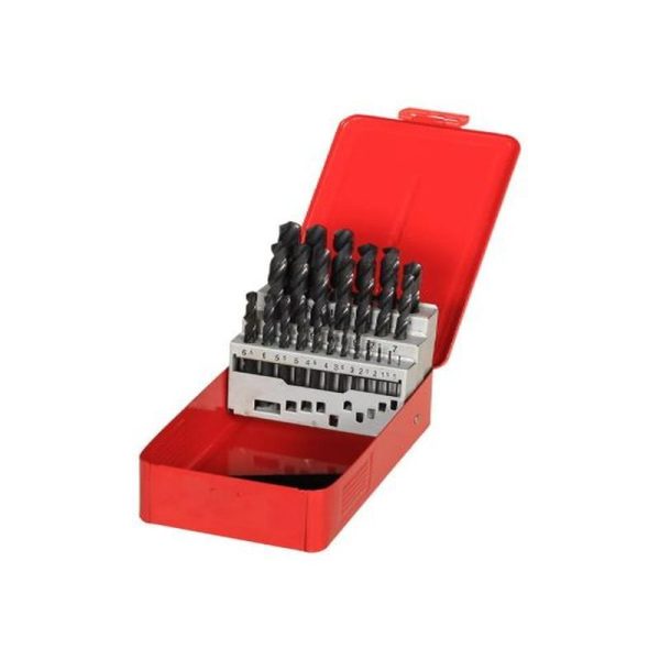 25 PCE ROLL FORGED DRILL BIT SET (METAL CASE)(NR00025) - Image 5