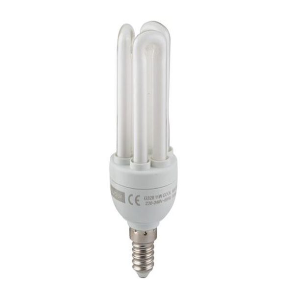 CFL 3U E14 11W COOL WHITE BULB - Image 3