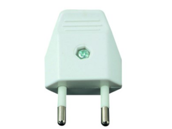 WHITE 10A 2PIN MALE EURO PLUG - Image 6