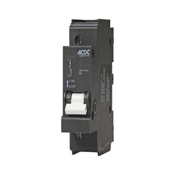 80A 1-POLE 6kA C CURVE MINI RAIL MCB 26mm WIDTH - Image 6