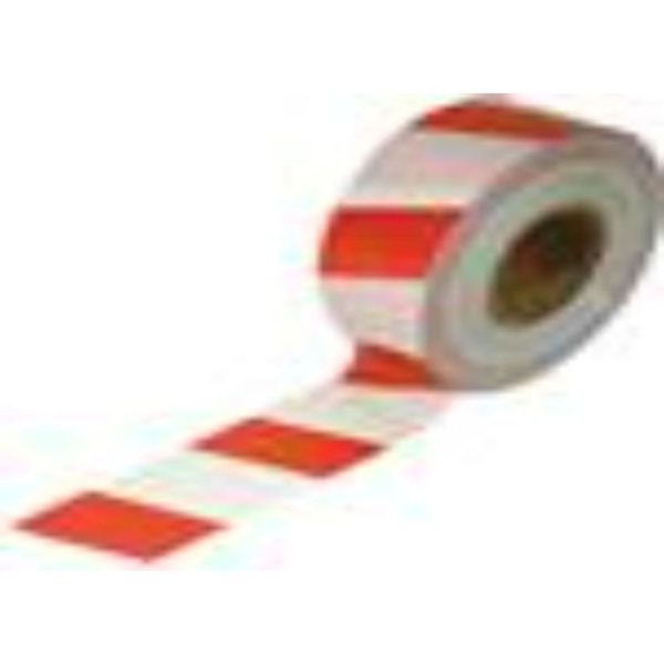 BARRIER TAPE SELLO WHITE/RED 75MM X 100M - Image 3