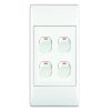 4-LEVER 1-WAY SWITCH 2X4 C/W WHITE COVER PLATE - Image 6