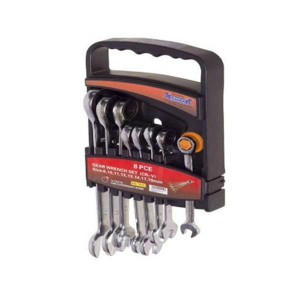 8 PCE GEAR WRENSH SET - SIZE 8 10 11 12 13 14 17 19 - Image 5