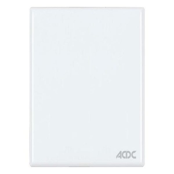 BLANK WHITE STEEL COVER PLATE 4X4 - Image 6