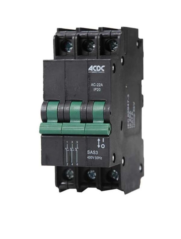 63A 3P MINI RAIL ISOLATOR