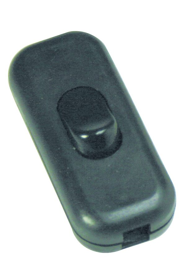 IN-LINE BLACK ROCKER SWITCH 2AMP