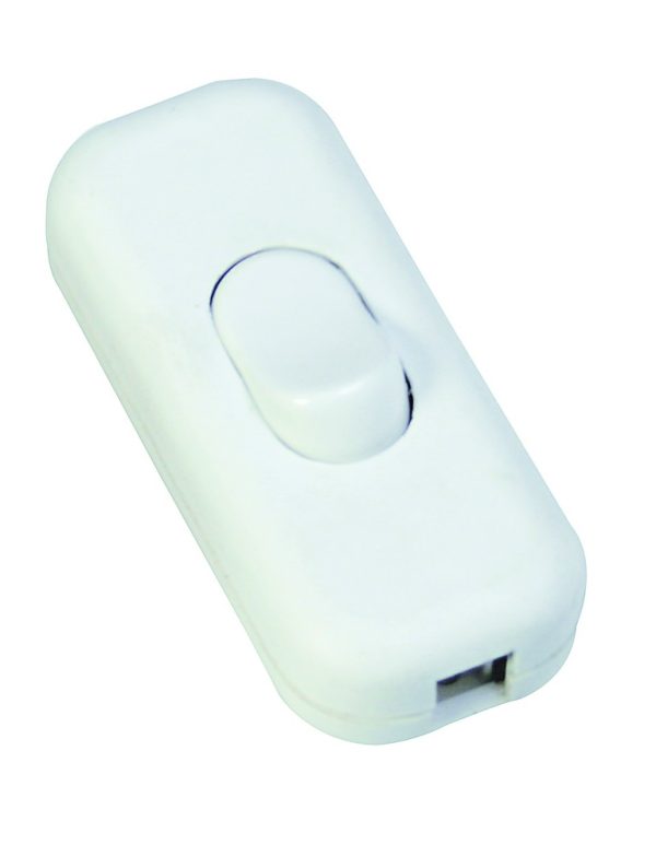 IN-LINE WHITE ROCKER SWITCH 2A