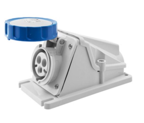 32A 2P+E 230V 90D SOC OUTLET IP67 6H