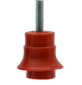 5MM RED PLASTIC INSULATOR M-F