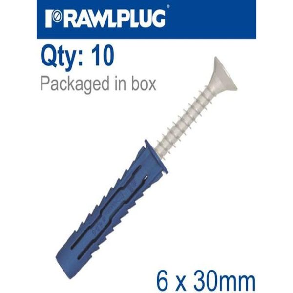 UNIVERSAL NYLON PLUG 6X30 10PC - Image 3