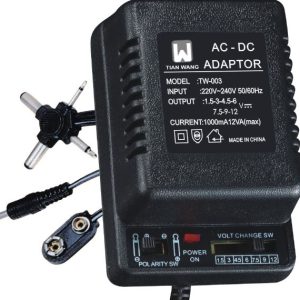 1A 1.5/3/4.5/6/7.5/9/12 MULTIVOLTAGE ADAPTOR