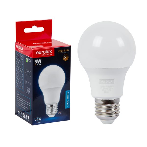 A60 OPAL GLOBE E27 LED 9W 4000K