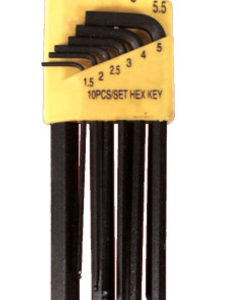 HEX KEY SET 10PCE BALL POINT