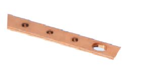 COPPER BUSBAR 25 X 6 X 200L PLATED
