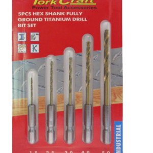 DRILL BIT SET 5PCE HSS 1/4" SHANK QUICK RELEASE
